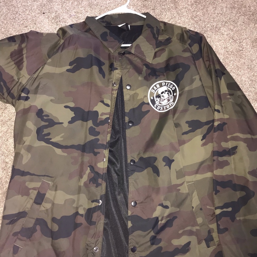 San Diego Customs camo windbreaker